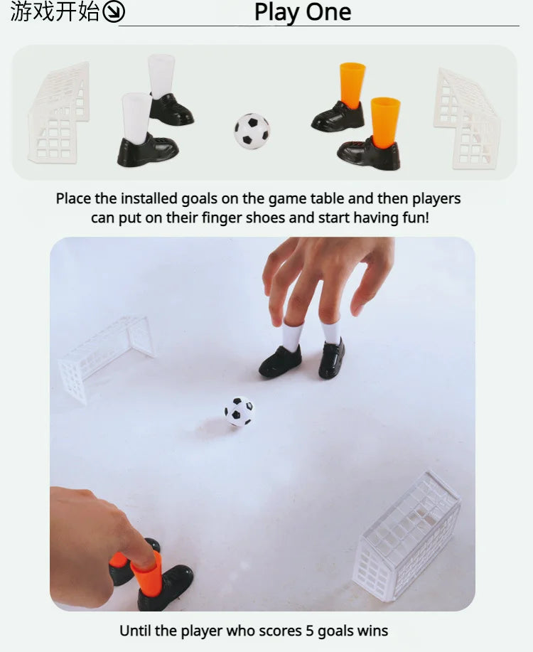Juego de fĂștbol de dedos