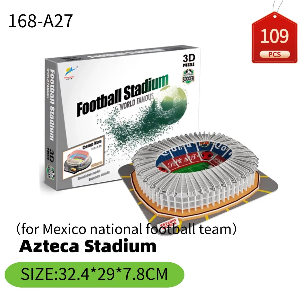 Rompecabezas 3D de Fútbol – Kit de Construcción