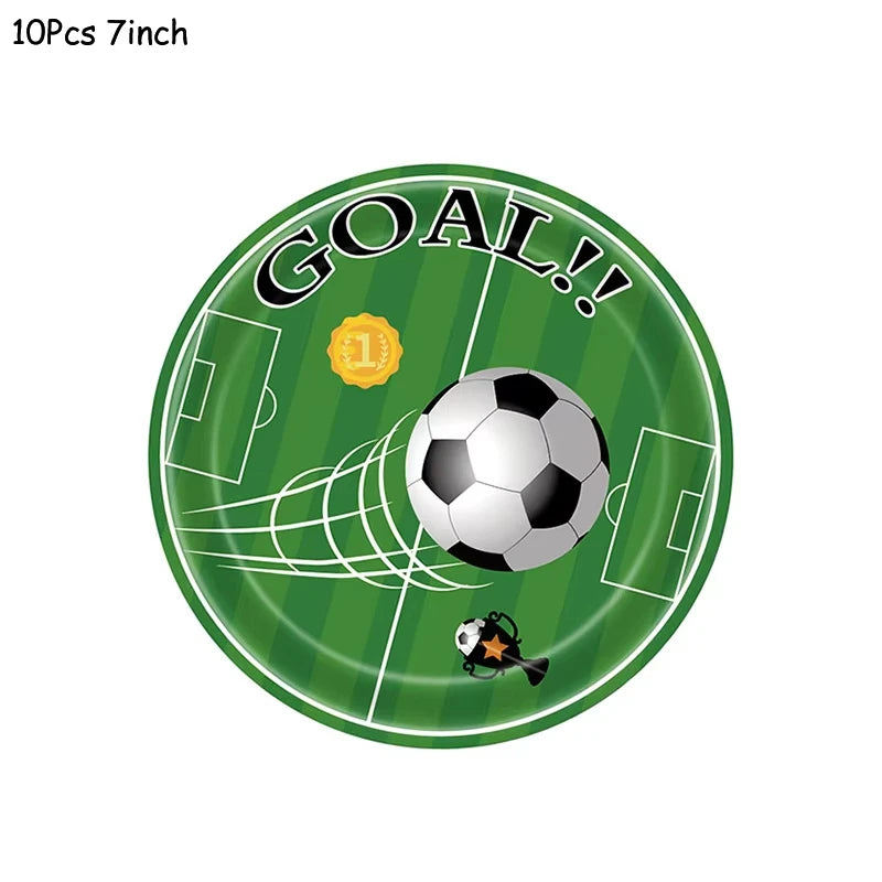 Set Futbolero para Cumpleaños – Platos, Vasos y Más