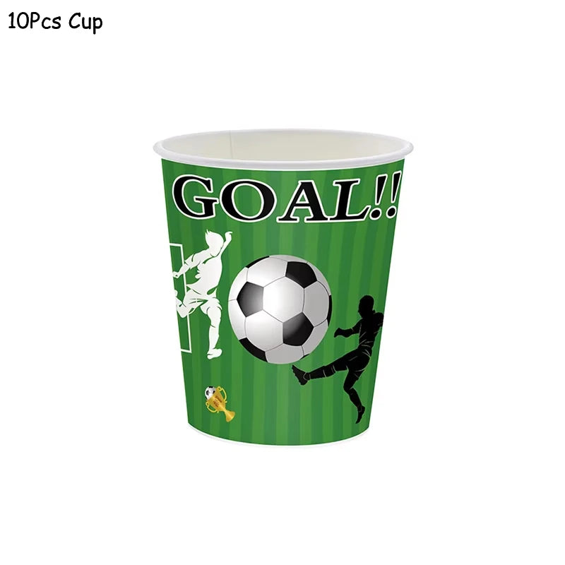 Set Futbolero para Cumpleaños – Platos, Vasos y Más