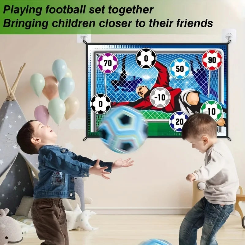 Tapete de Juego de Fútbol para Niños – Set Deportivo con Pelotas de Velcro