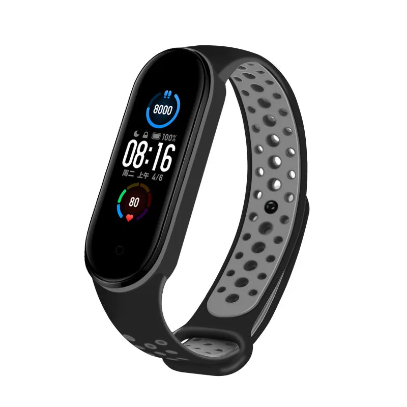Correa transpirable para Xiaomi Mi Band 3, 4, 5, 6, y 7