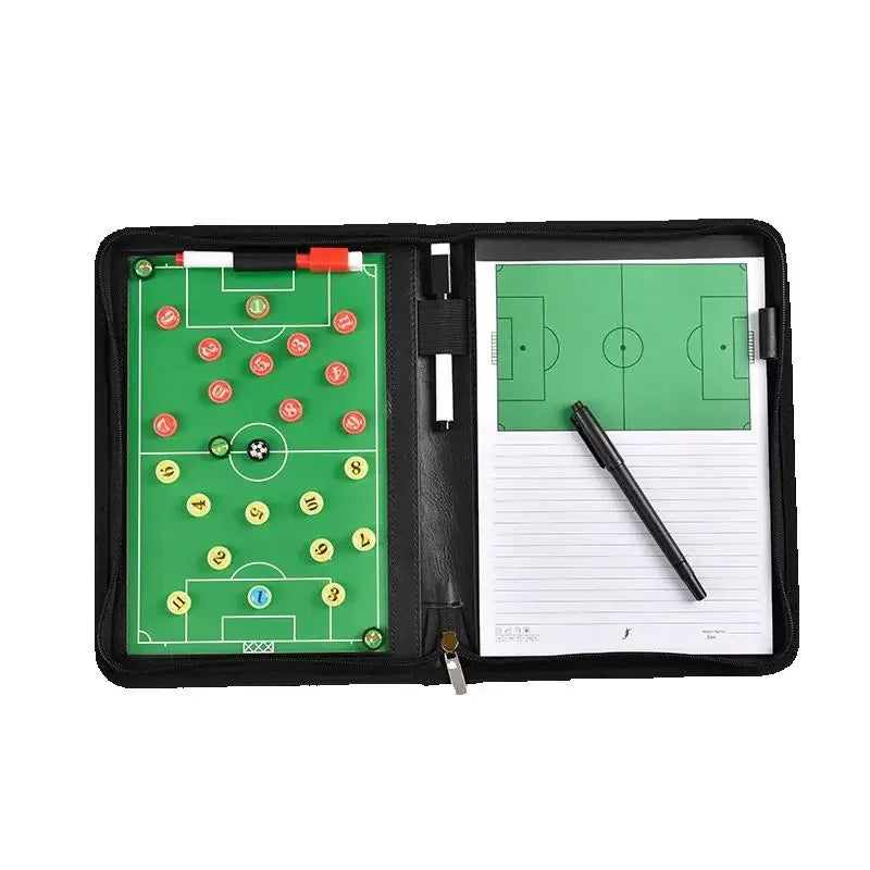 Tablero Táctico de Fútbol Magnético con Rotuladores y Portapapeles