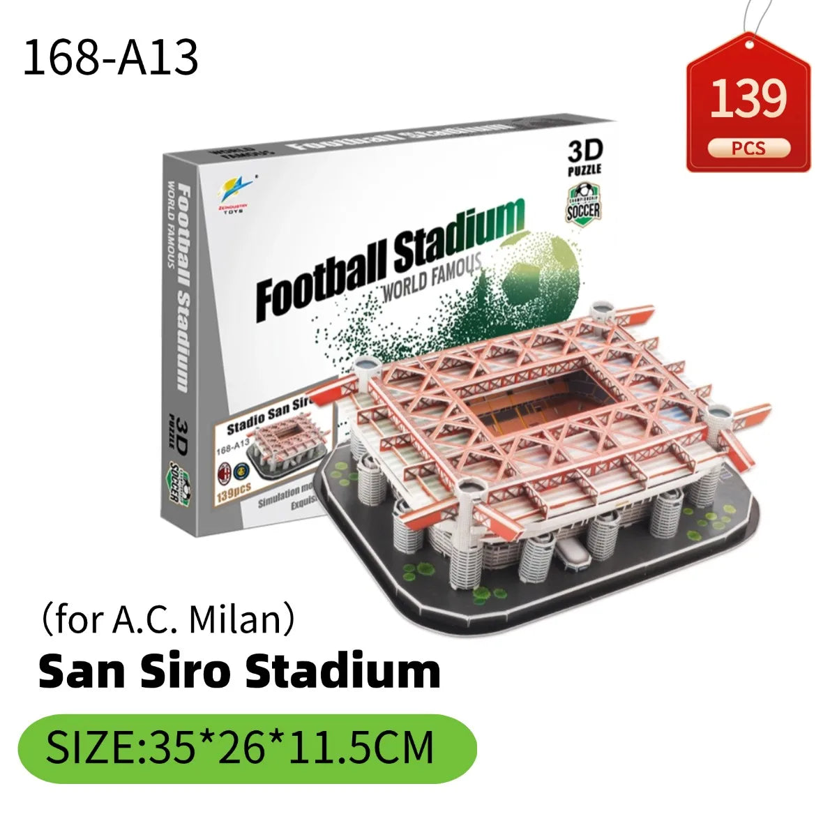 Rompecabezas 3D de Fútbol – Kit de Construcción