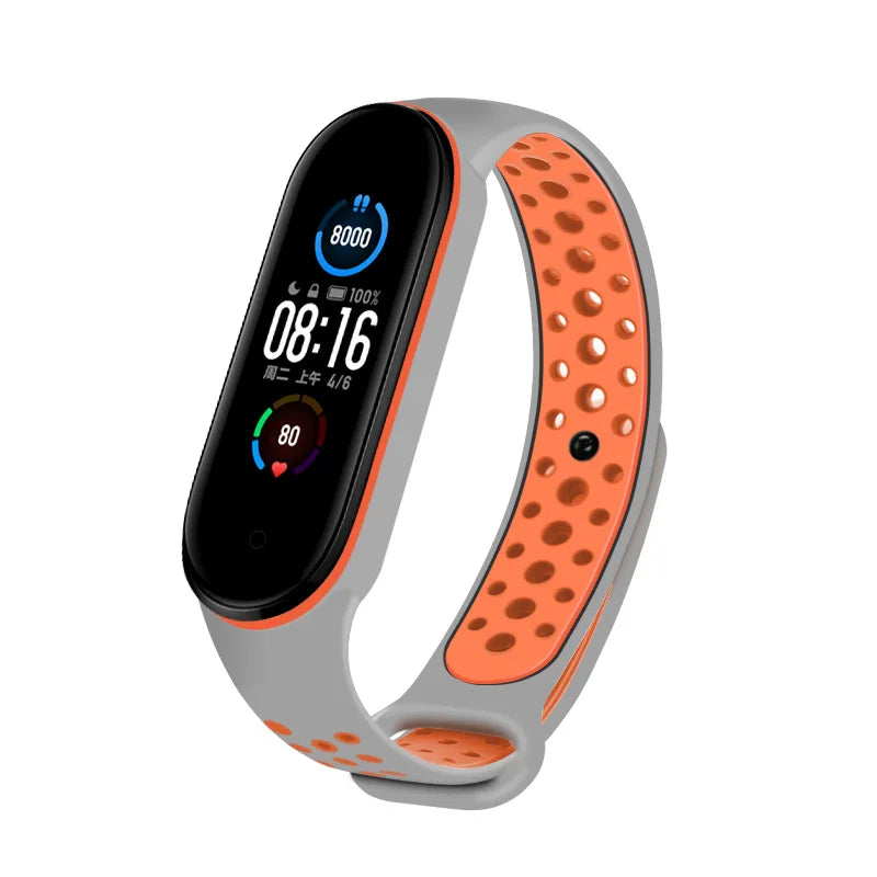 Correa transpirable para Xiaomi Mi Band 3, 4, 5, 6, y 7