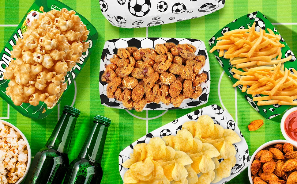 Platos Desechables de Fútbol x36 – Fiesta