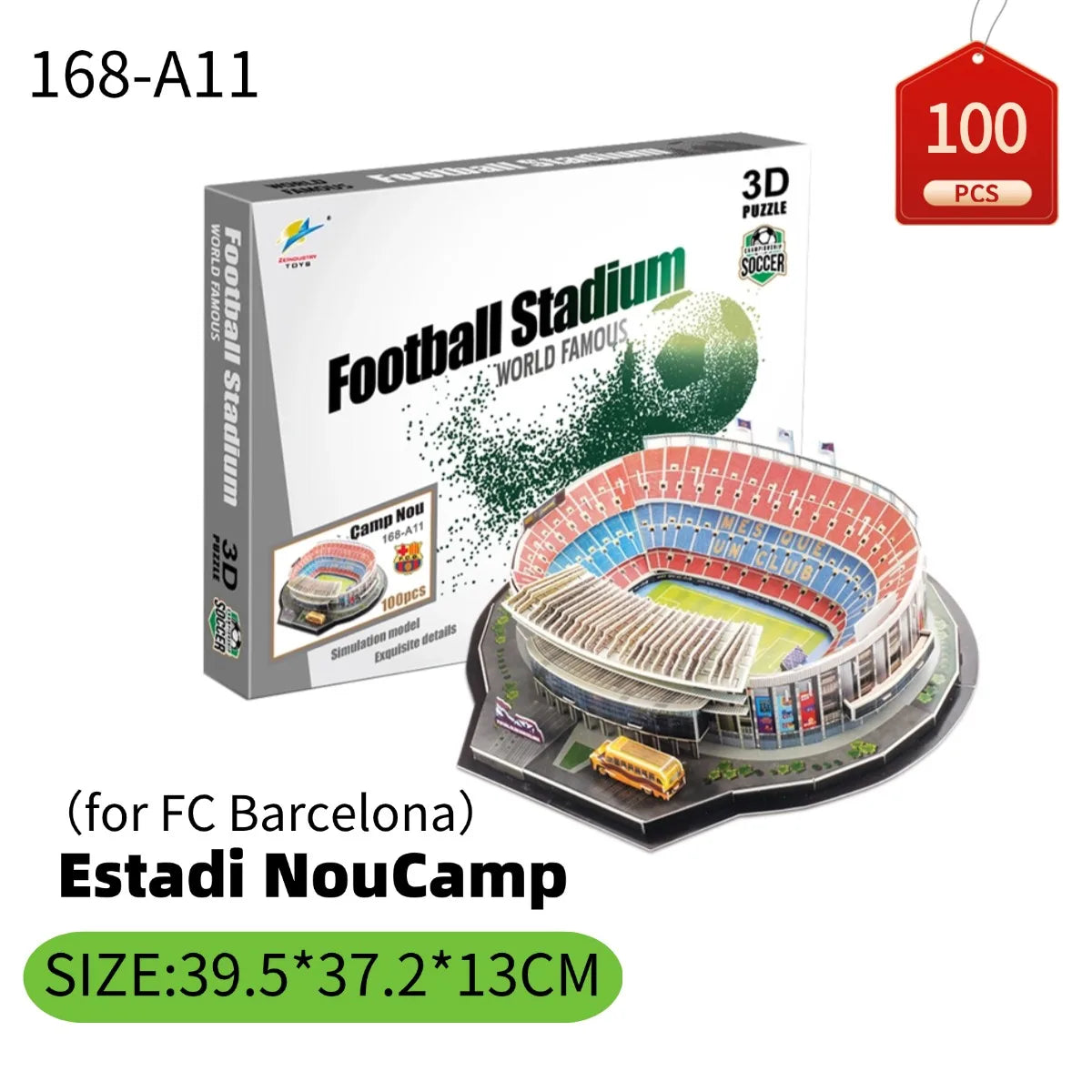 Rompecabezas 3D de Fútbol – Kit de Construcción