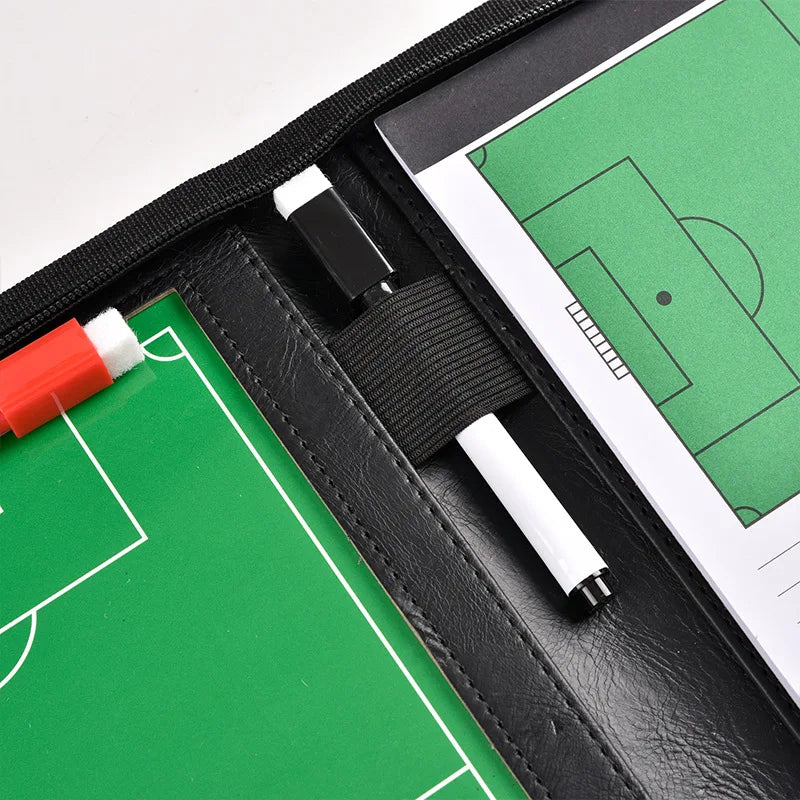 Tablero Táctico de Fútbol Magnético con Rotuladores y Portapapeles