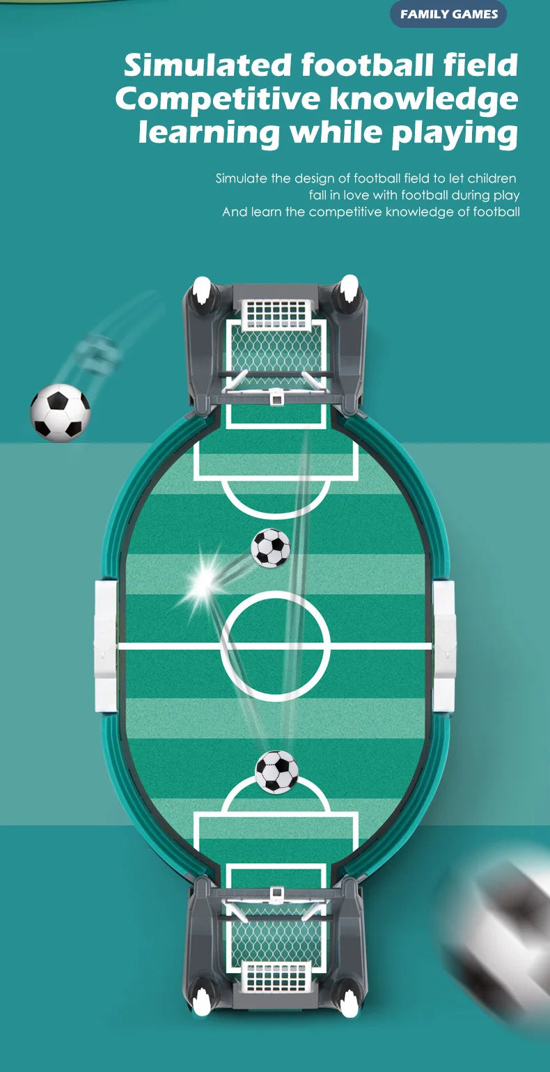 Juego de Mesa de Fútbol Portátil para Niños y Familias