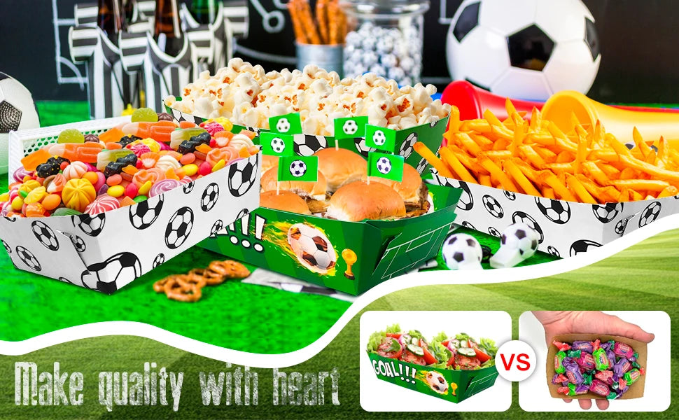 Platos Desechables de Fútbol x36 – Fiesta