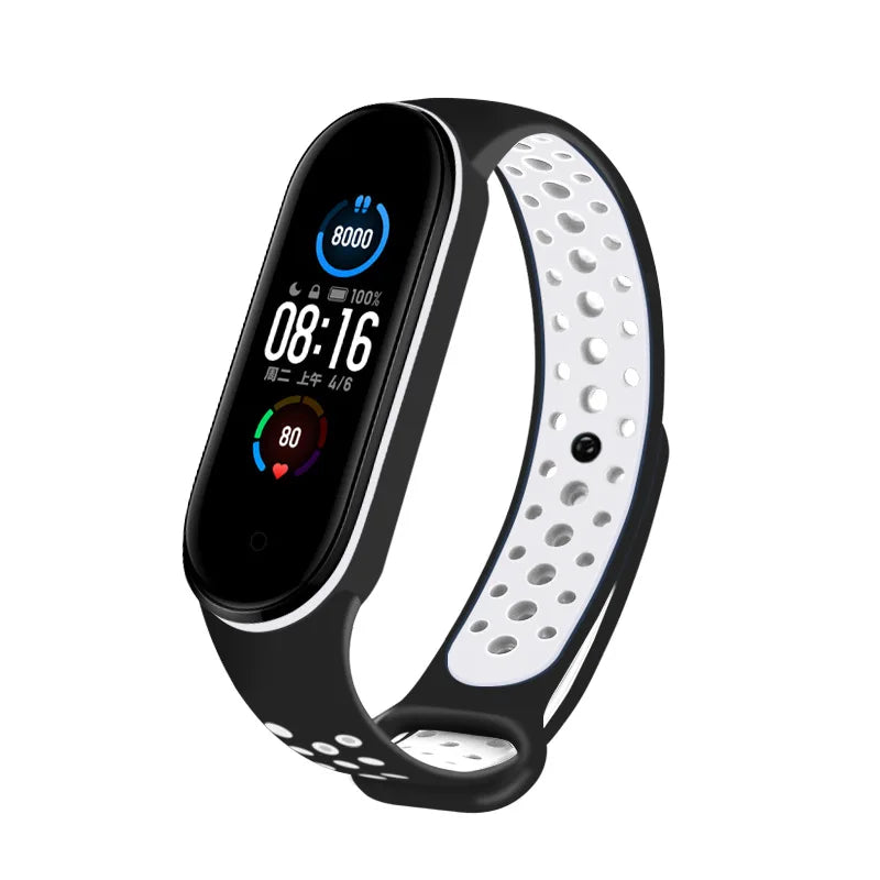Correa transpirable para Xiaomi Mi Band 3, 4, 5, 6, y 7