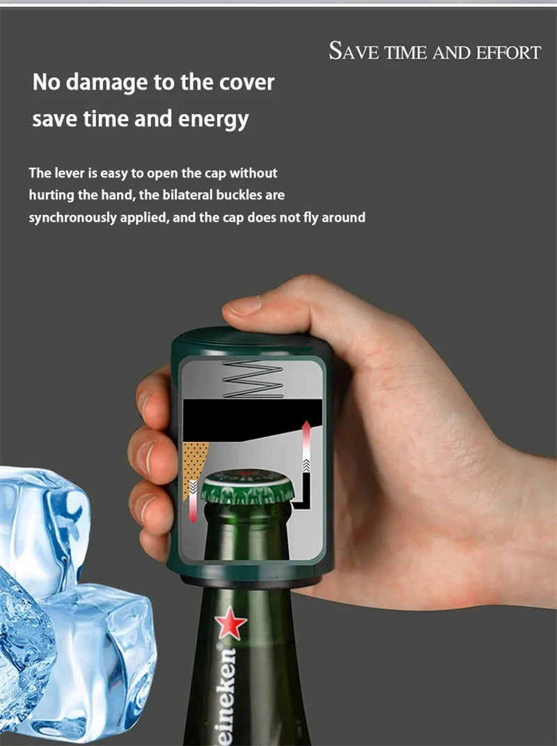 Abridor de Botellas Magnético de Acero Inoxidable