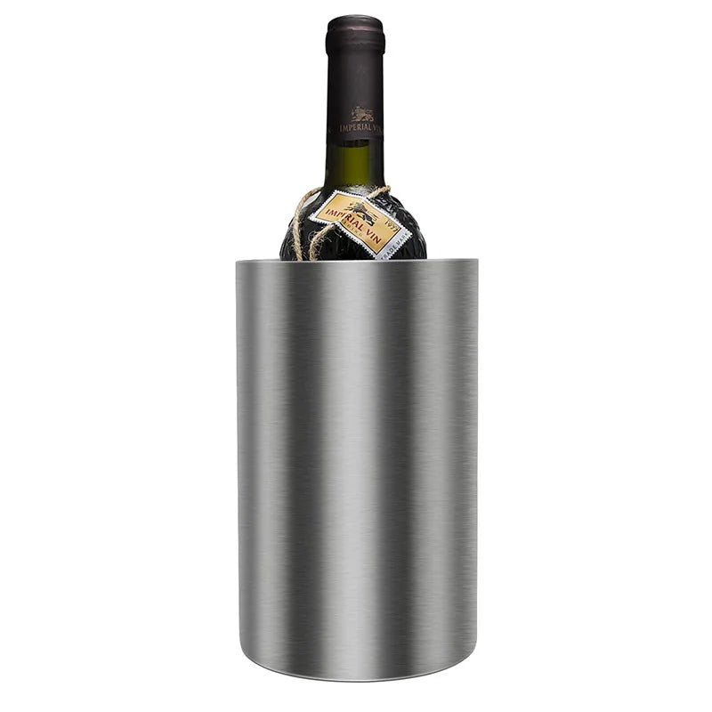 Enfriador de Vino de Acero Inoxidable – Doble Pared para Botellas de 750ml