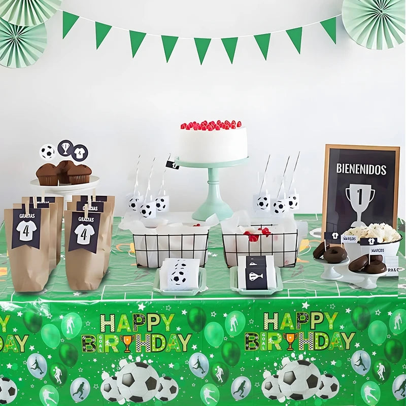 Mantel Desechable de FĂștbol para Fiestas