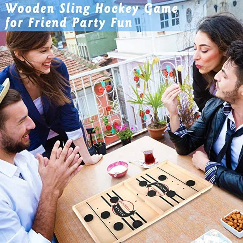 Juego de Mesa de Puck Rápido – Hockey de Escritorio