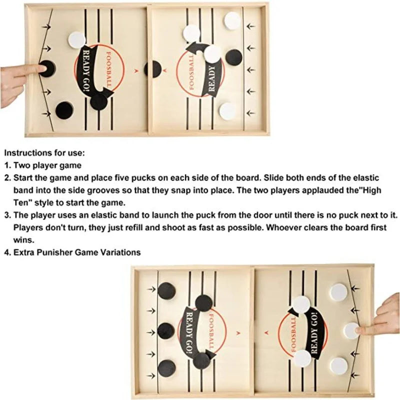 Juego de Mesa de Puck Rápido – Hockey de Escritorio