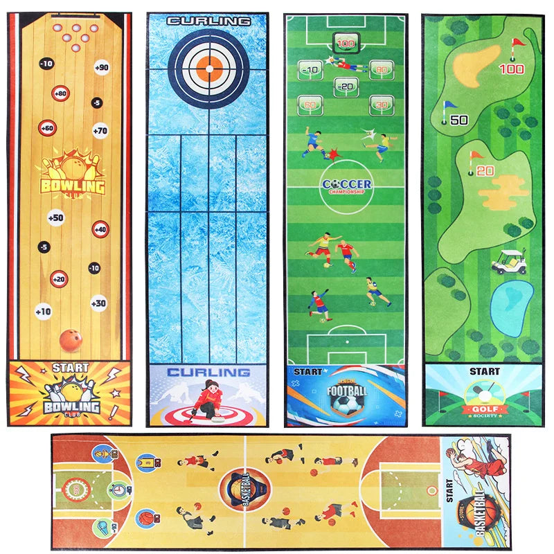 Juego Interactivo de Fútbol, Bolos y Curling de Escritorio