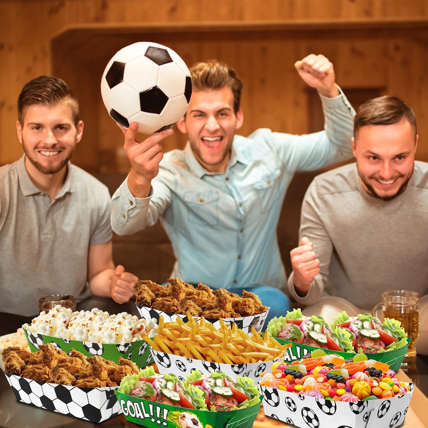 Platos Desechables de Fútbol x36 – Fiesta