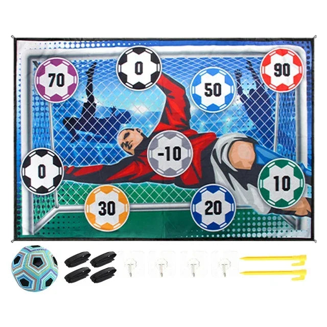 Tapete de Juego de Fútbol para Niños – Set Deportivo con Pelotas de Velcro