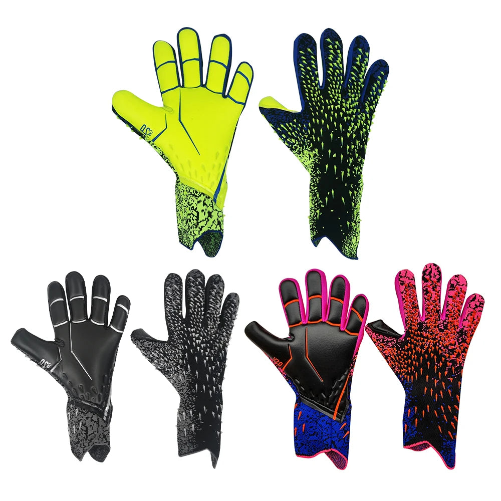 Guantes de Portero de Fútbol Profesional – Antideslizante, Protección Dedos