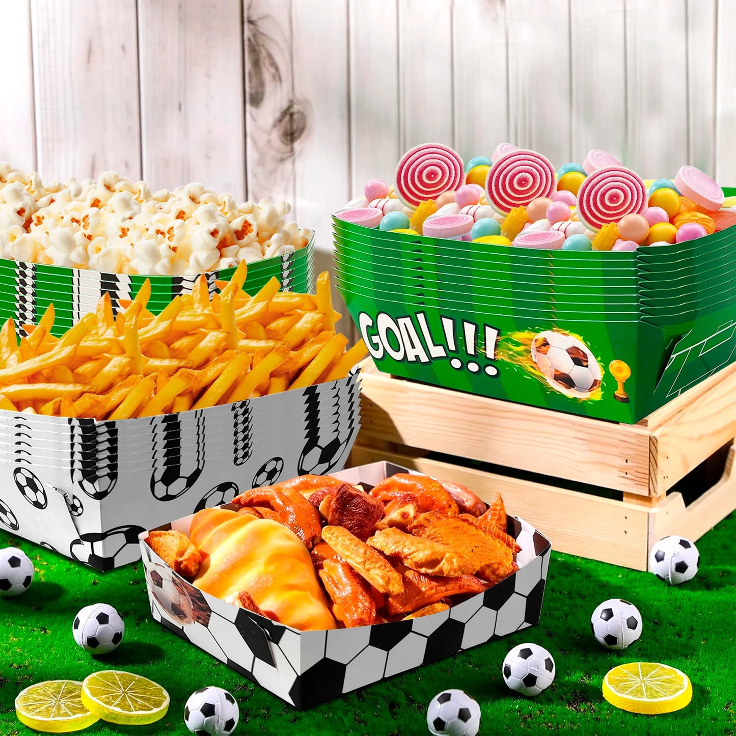 Platos Desechables de Fútbol x36 – Fiesta