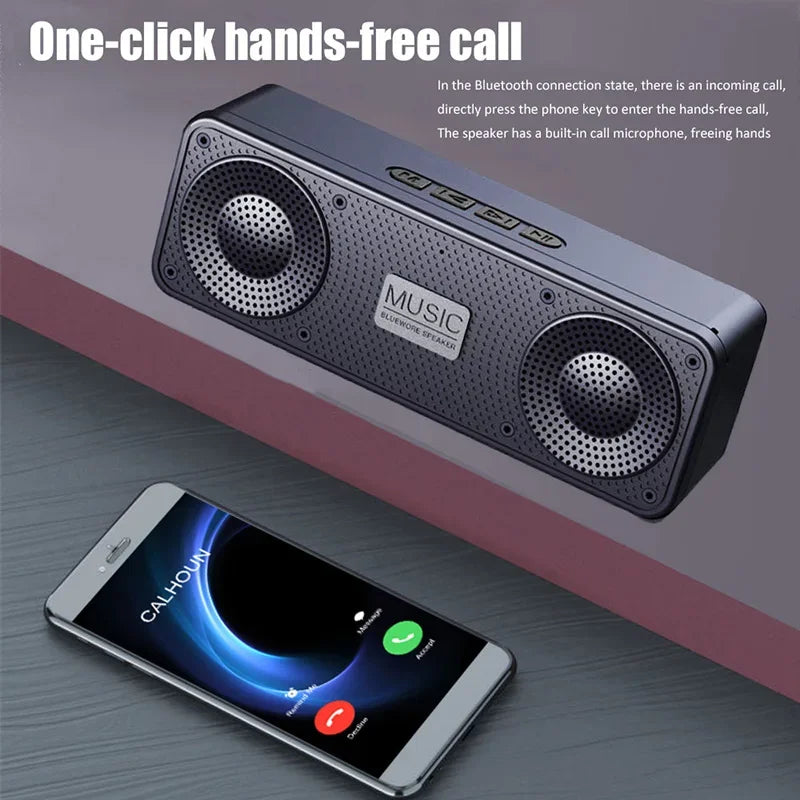 Altavoz Bluetooth Portátil S18 con Subwoofer y Radio FM – 1200mAh