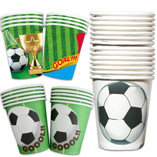 Vasos Desechables de Fútbol (10 pcs)