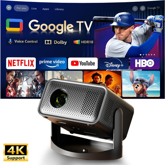 Proyector Portátil KaiAqua HT23 Plus – 4K, 900 ANSI, Android 11, WiFi6