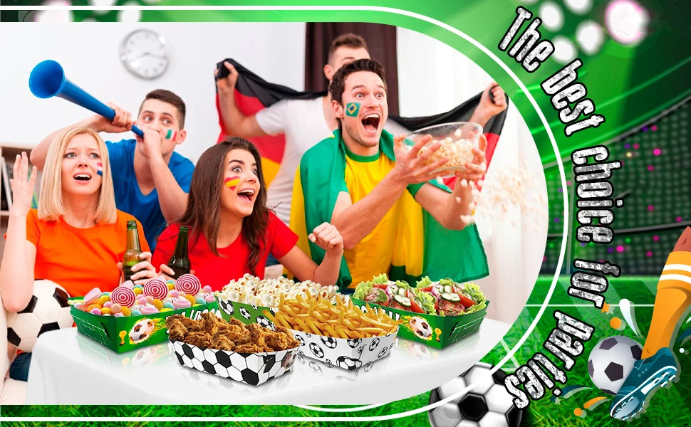 Platos Desechables de Fútbol x36 – Fiesta