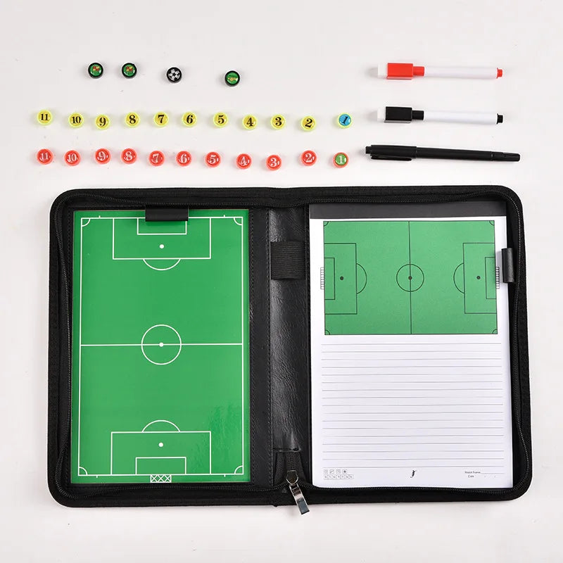 Tablero Táctico de Fútbol Magnético con Rotuladores y Portapapeles