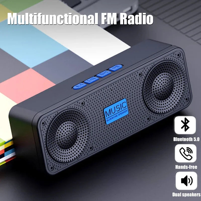 Altavoz Bluetooth Portátil S18 con Subwoofer y Radio FM – 1200mAh
