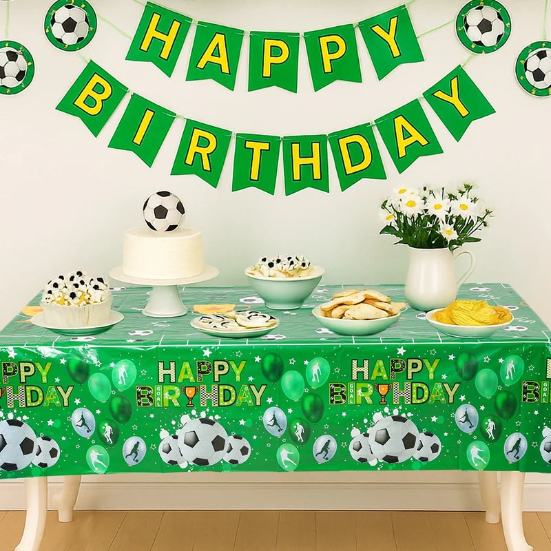 Mantel Desechable de Fútbol para Fiestas