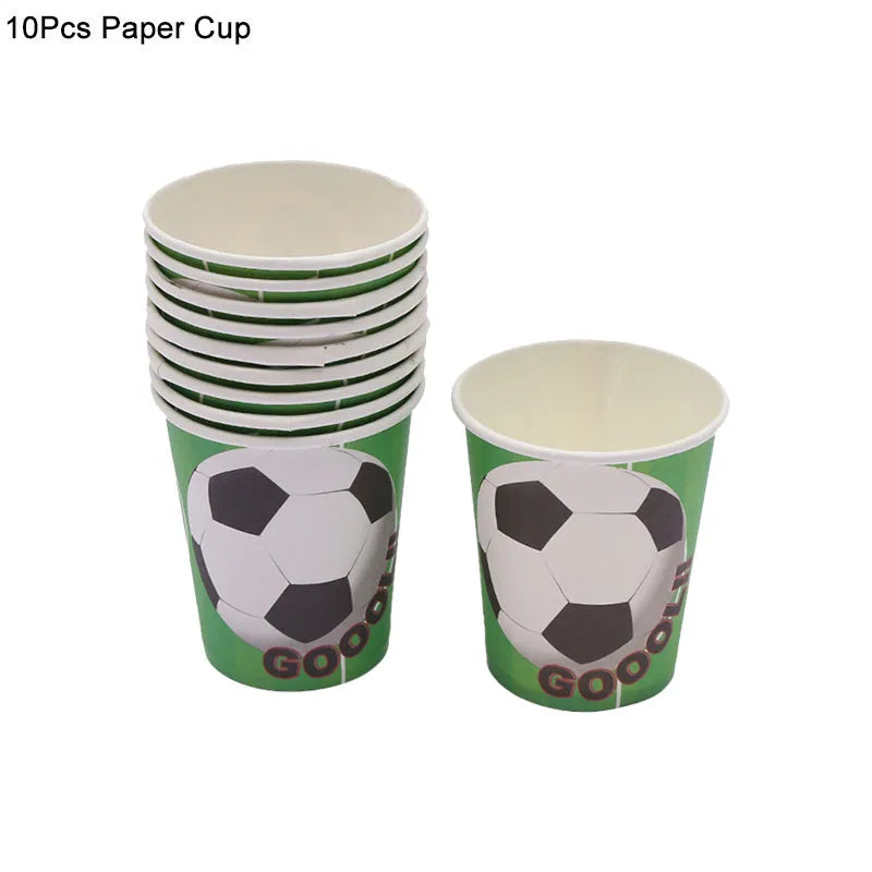 Set Futbolero para Cumpleaños – Platos, Vasos y Más