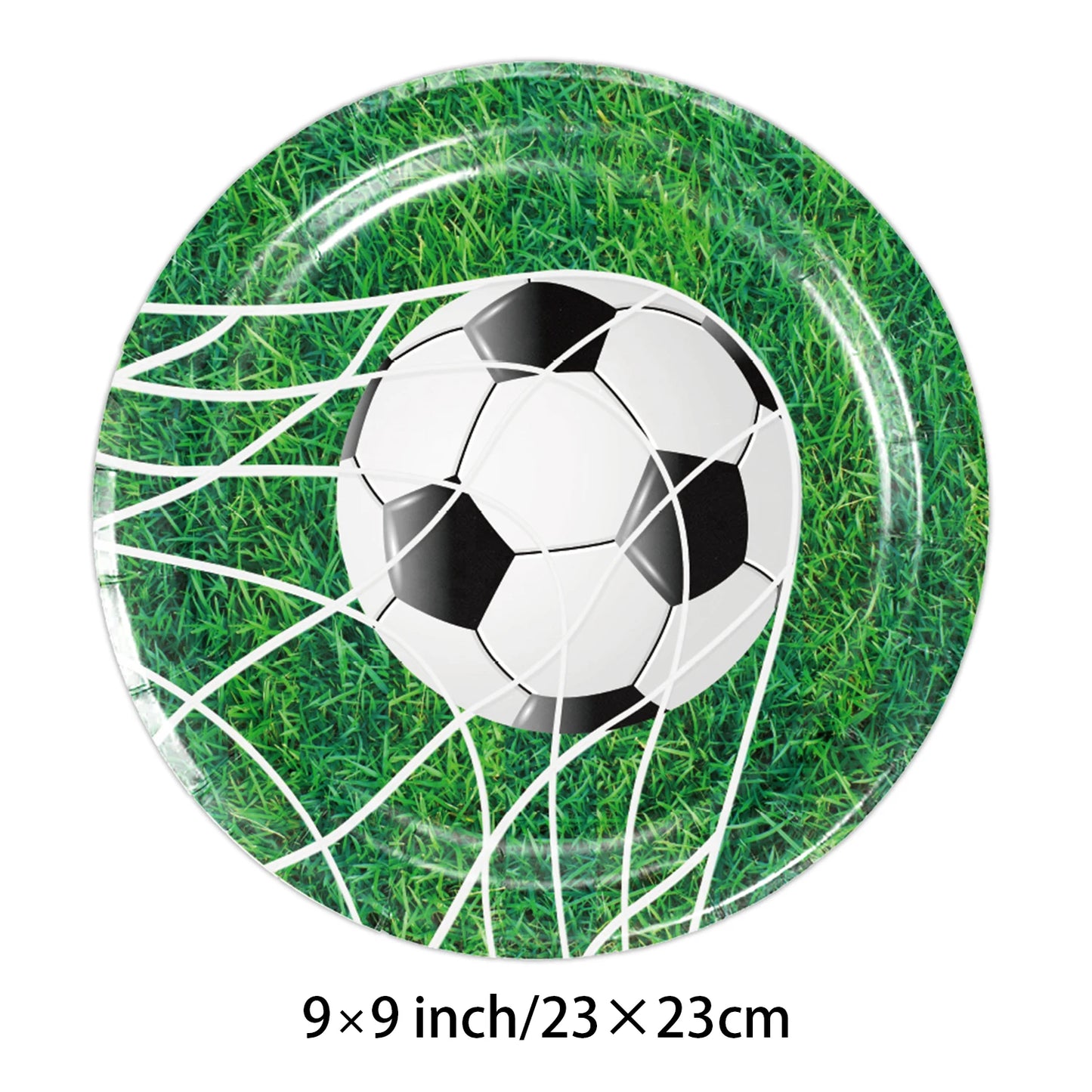 Set de Vajilla para Fiesta de Fútbol – Platos, Vasos y Servilletas Desechables