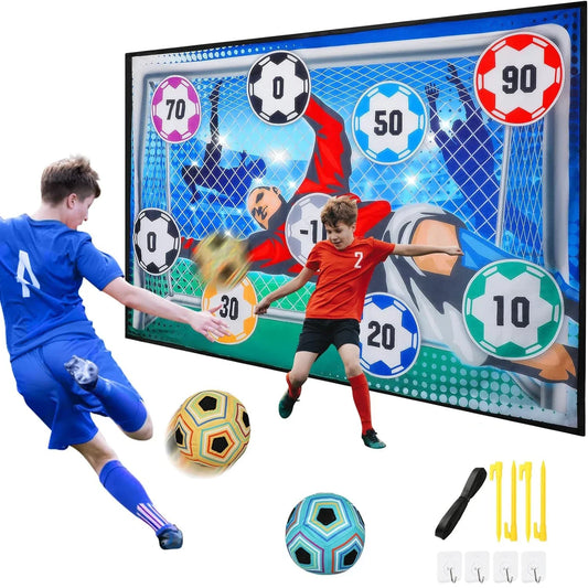 Tapete de Juego de Fútbol para Niños – Set Deportivo con Pelotas de Velcro