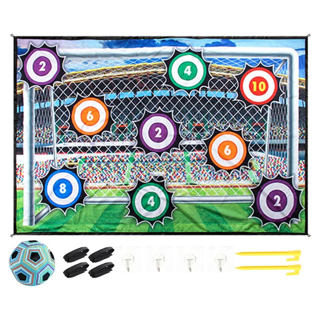 Tapete de Juego de Fútbol para Niños – Set Deportivo con Pelotas de Velcro