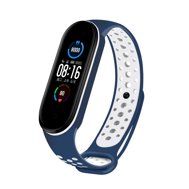 Correa transpirable para Xiaomi Mi Band 3, 4, 5, 6, y 7