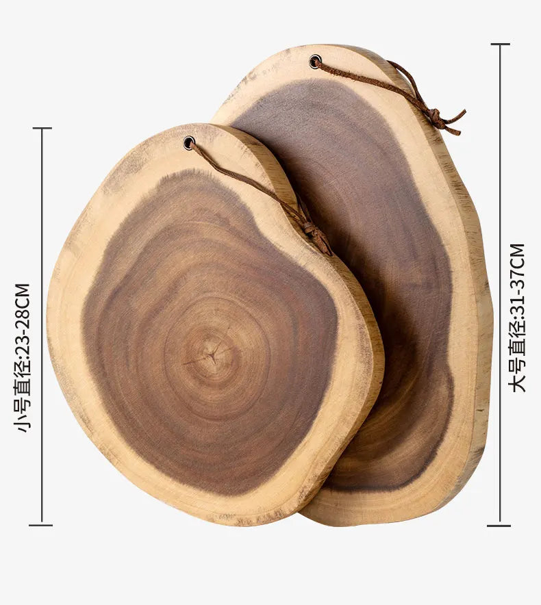 Tabla de Cortar Redonda de Madera de Acacia