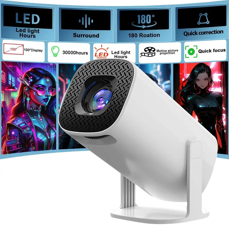Proyector MOMAN P30pro – 720P Nativo, WiFi, Rotación 180°