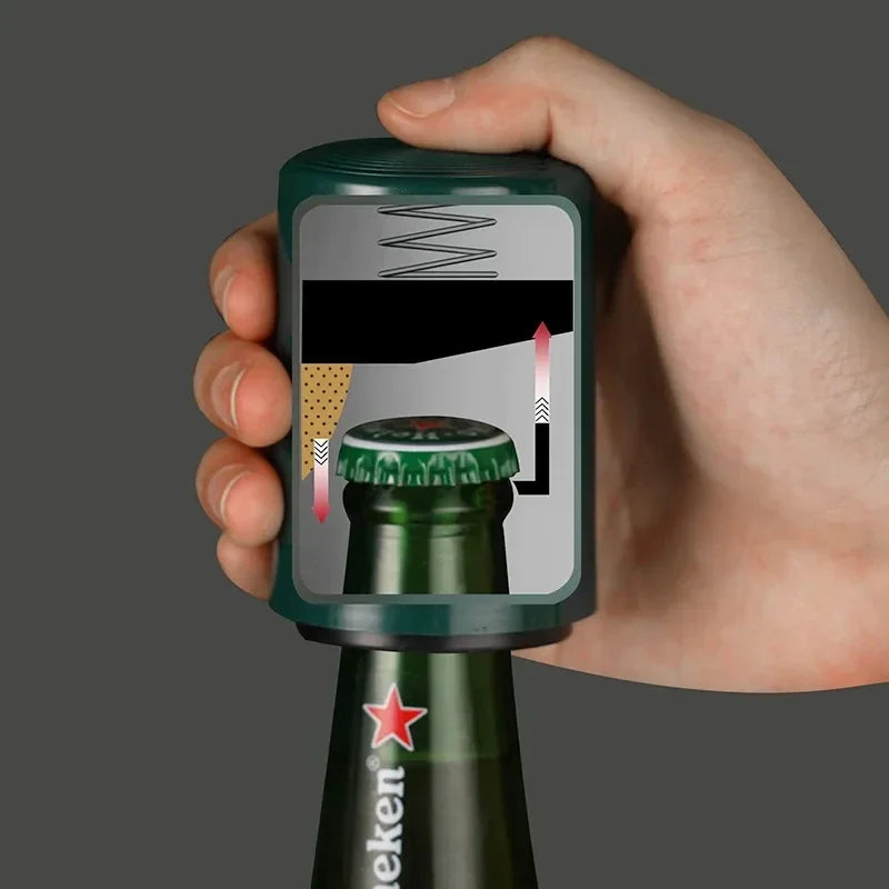 Abridor de Botellas Magnético de Acero Inoxidable