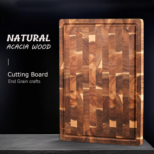 Tabla de Cortar Grande de Madera de Acacia