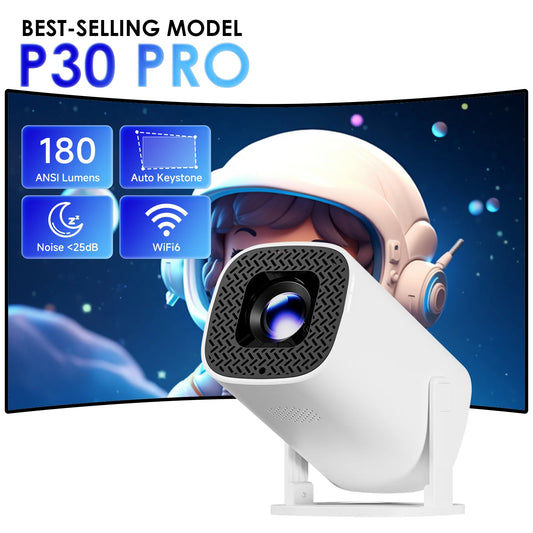 Proyector Portátil HONGTOP P30 Pro – 720P Nativo, Android 14, WiFi6 y BT 5.0