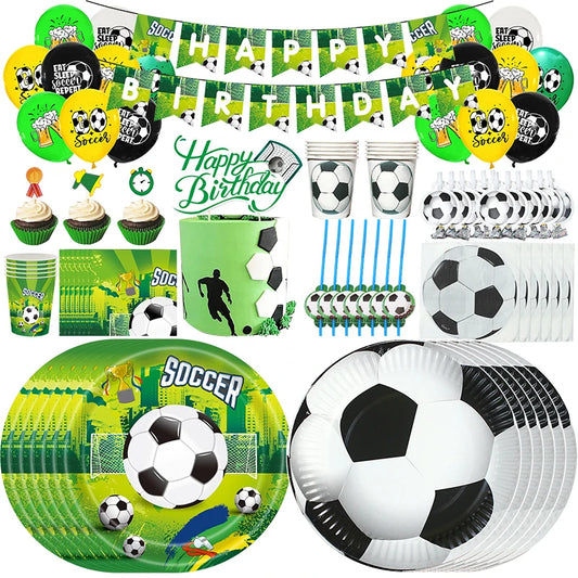 Set de Decoración de Cumpleaños de Fútbol