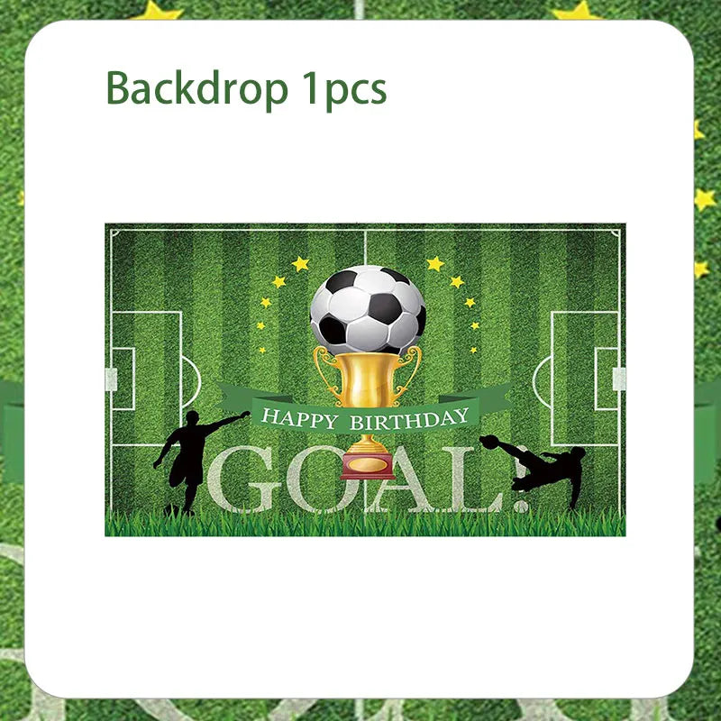 Set de Decoración de Cumpleaños de Fútbol