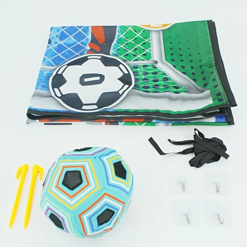 Tapete de Juego de Fútbol para Niños – Set Deportivo con Pelotas de Velcro