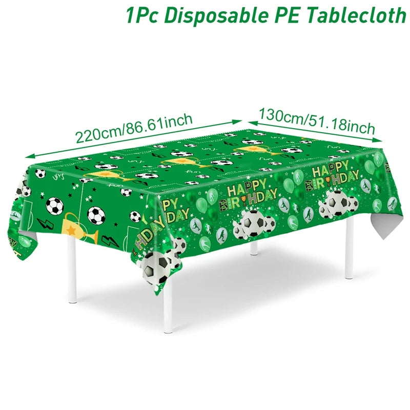 Mantel Desechable de Fútbol para Fiestas