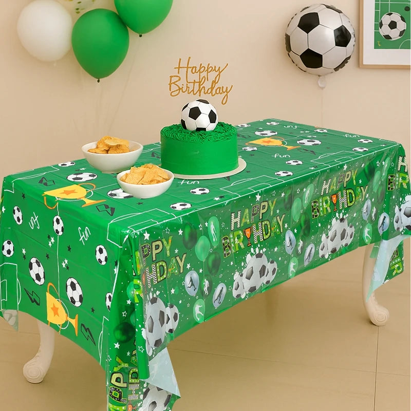 Mantel Desechable de Fútbol para Fiestas