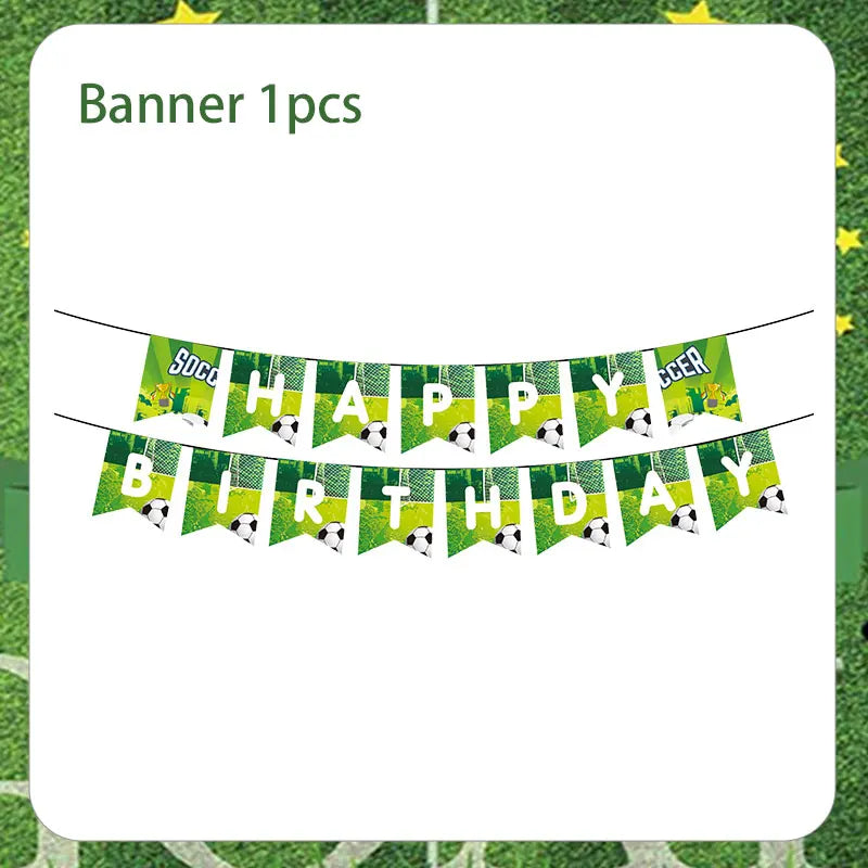 Set de Decoración de Cumpleaños de Fútbol