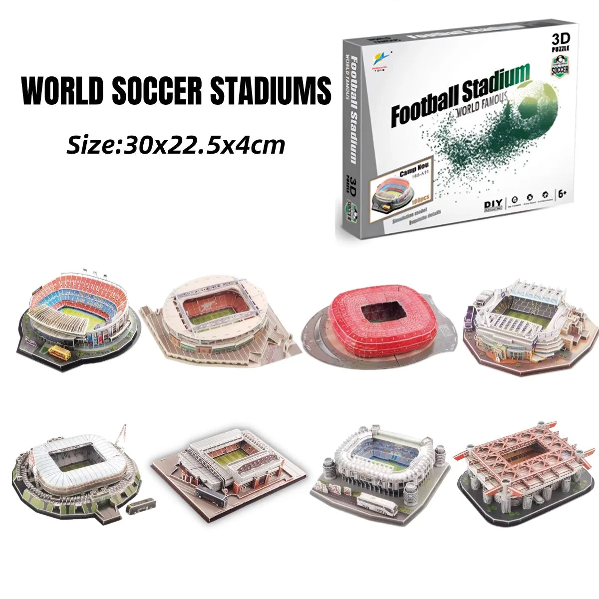 Rompecabezas 3D de Fútbol – Kit de Construcción
