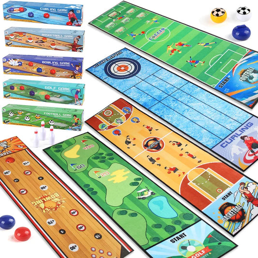 Juego Interactivo de Fútbol, Bolos y Curling de Escritorio